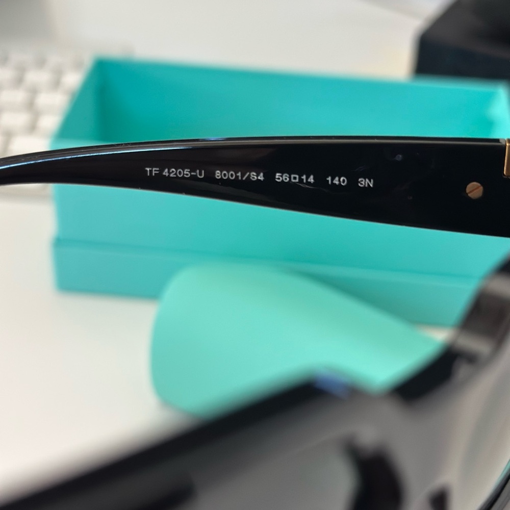 Tiffany & Co. Black and Gold Sunglasses - Picture 4 of 6